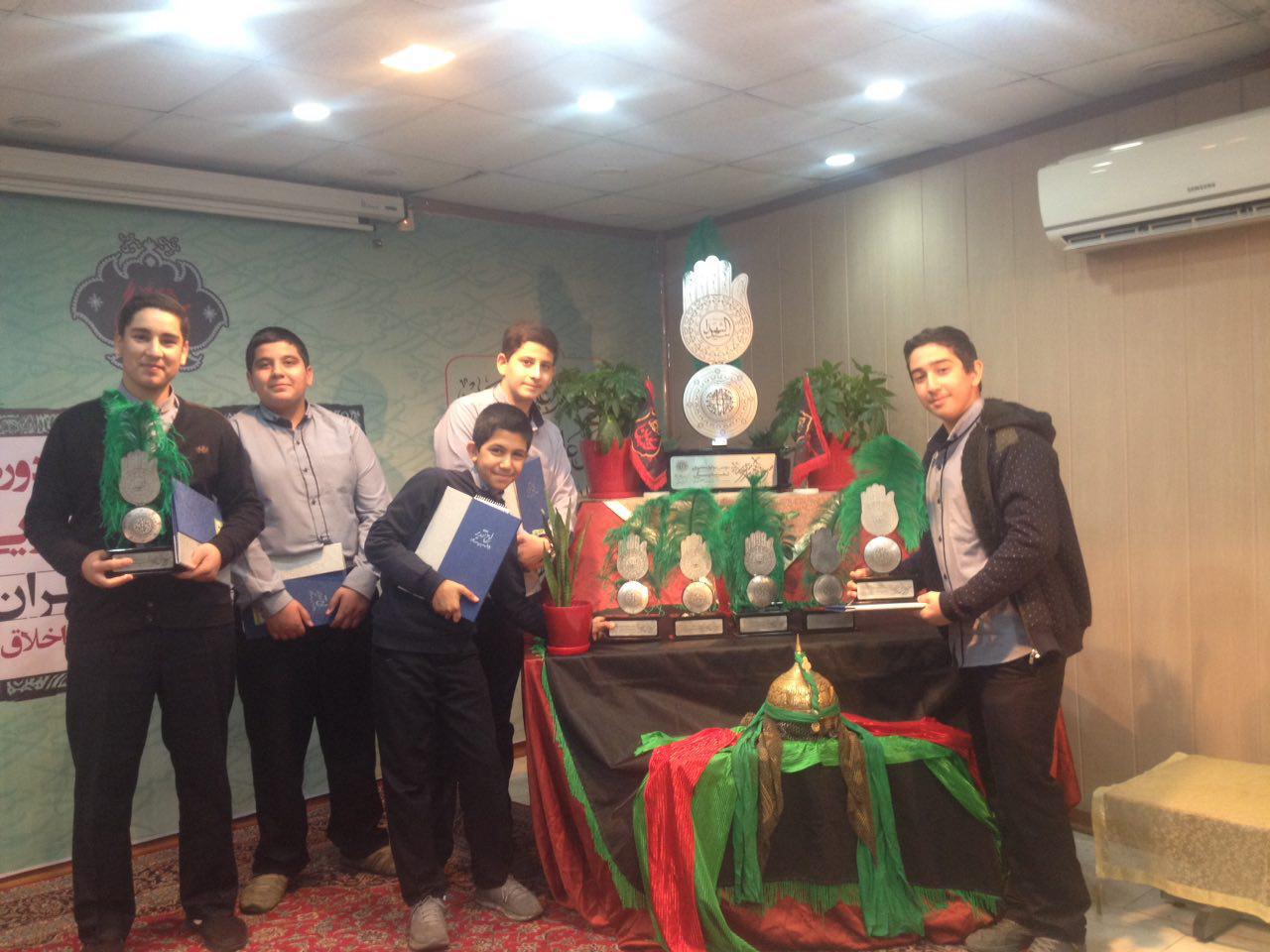 کسب مقام اول توسط تیم تعزیه ی دبیرستان در مسابقات بین مناطق استان تهران